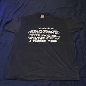 Vintage Officer I know my rights TEE